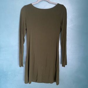 Olive Long Sleeve Dress